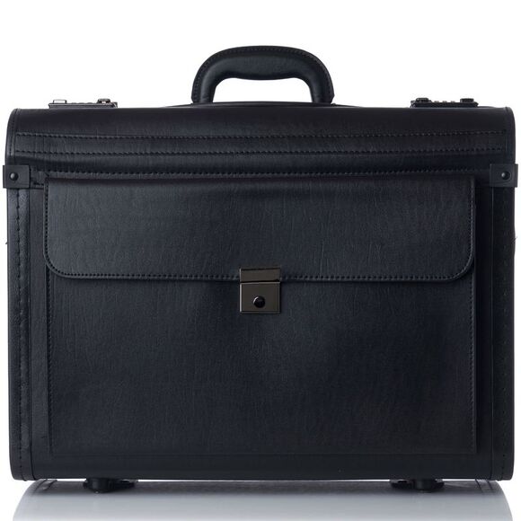 Alpine Swiss 19 Wheeled Briefcase Rolling Case Sales Sample Pilot Lawyer Attache - Picture 5 of 12